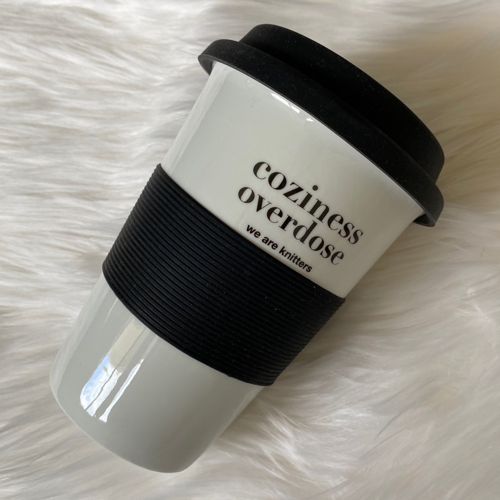 WAK Reusable Ceramic Travel Mug with Lid